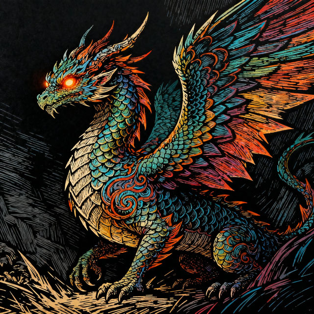 Cool Scratch Art Ideas - Made With AI gallery