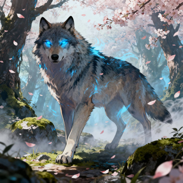 Anime Wolf Drawings gallery