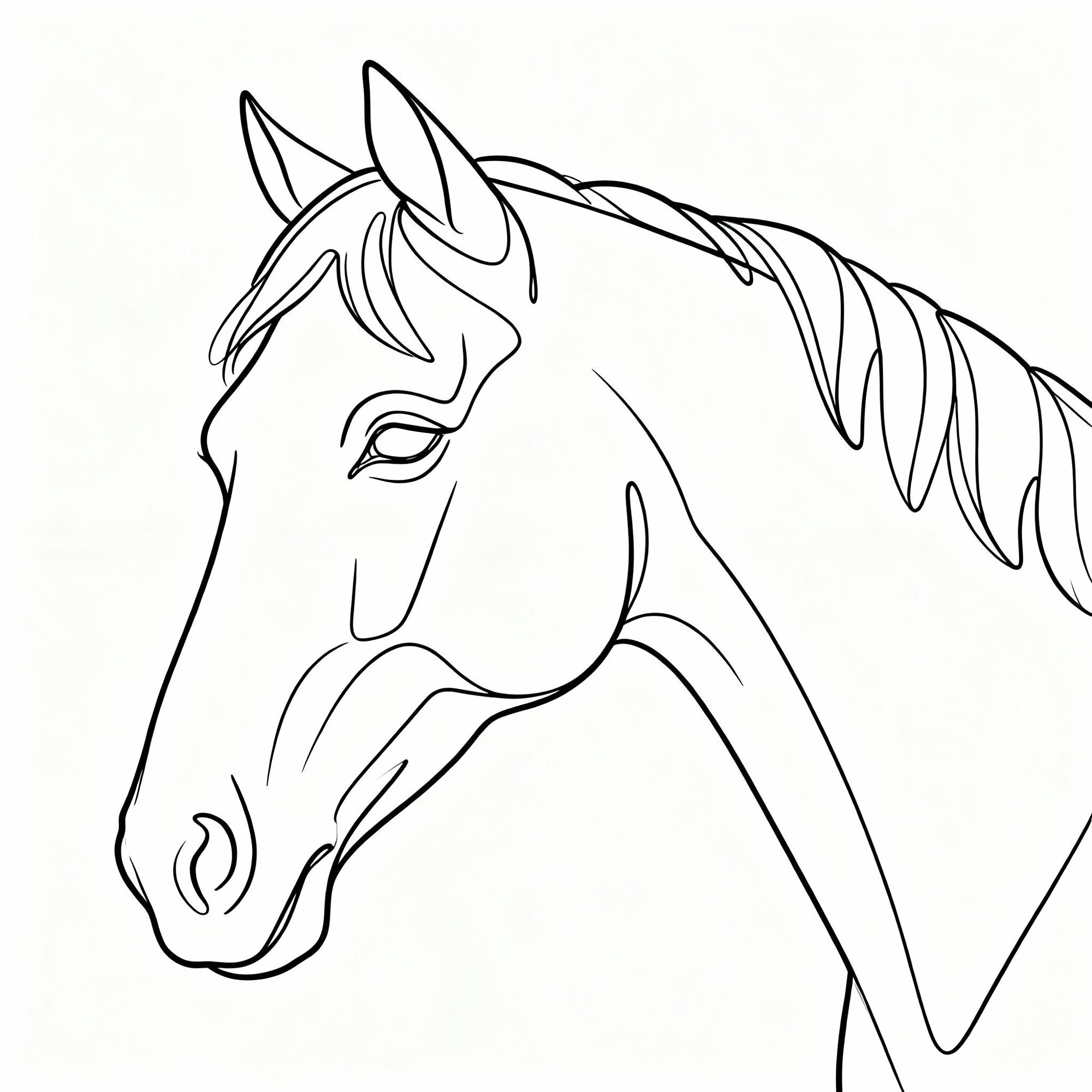 Simple Horse Drawings - Create Easy AI Art