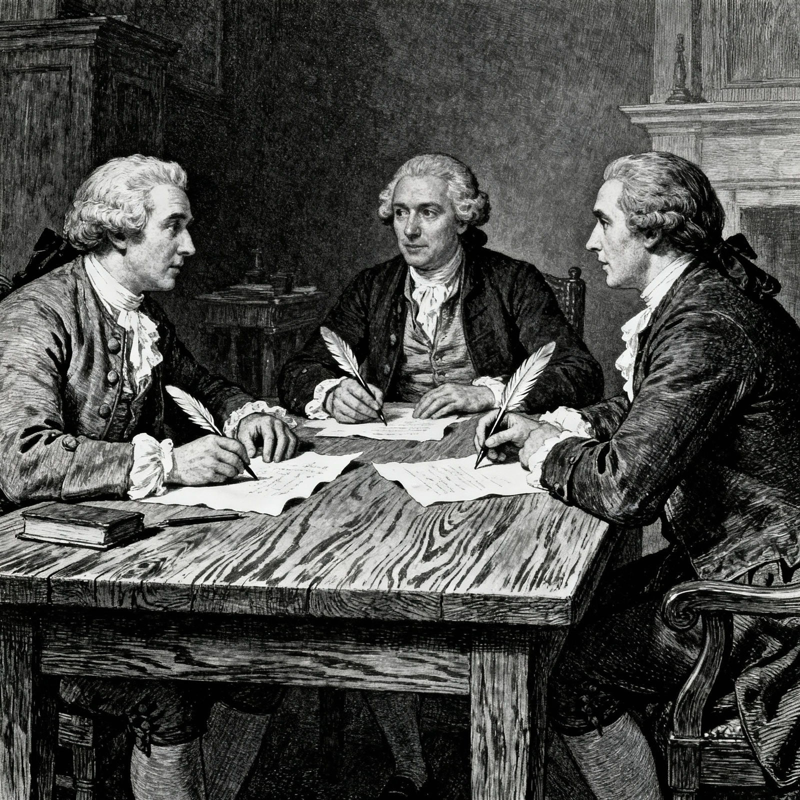 Sugar Act Drawings - AI Generated Historical Art