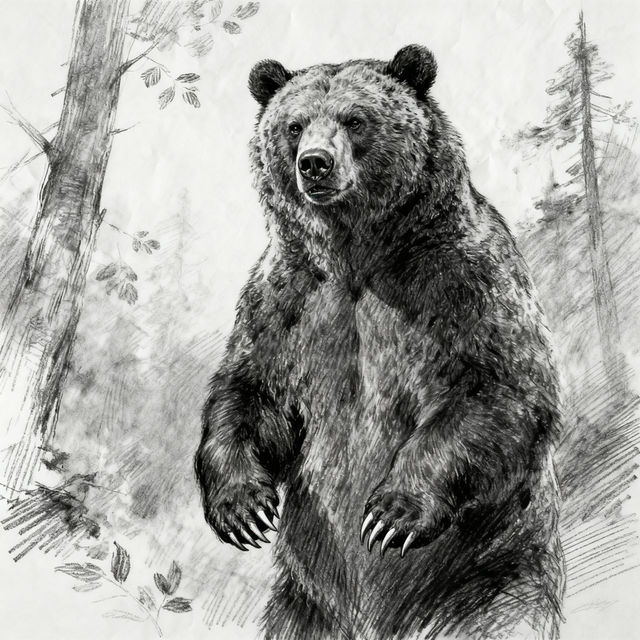 Bear Sketches - Created with AI gallery