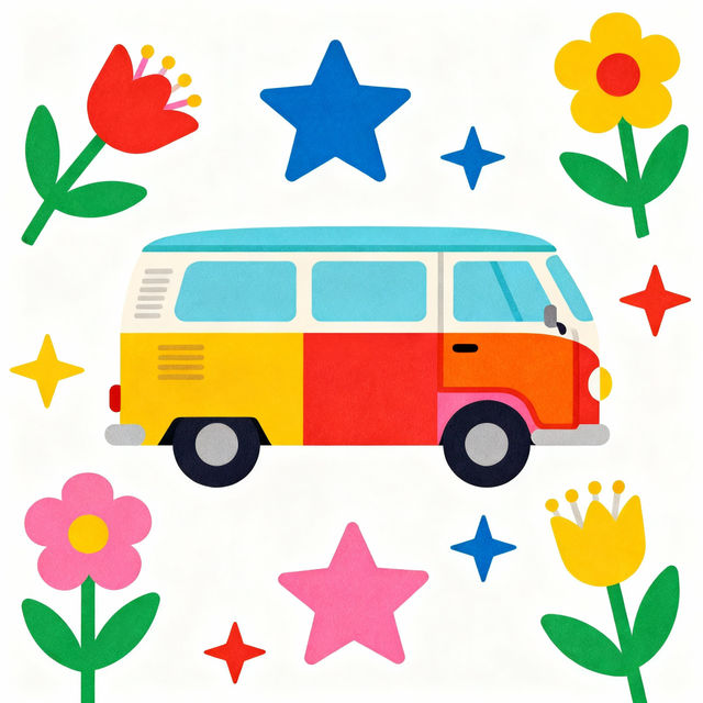 Van Clip Art - AI Generated gallery