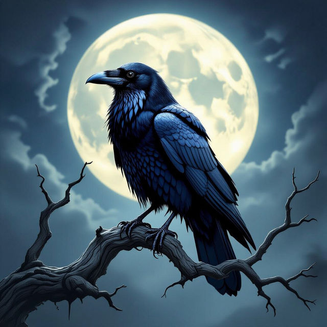 Raven Wallpaper - AI Generated gallery