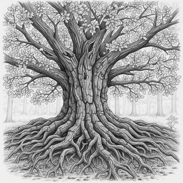 Explore AI-Generated Tree Drawings gallery