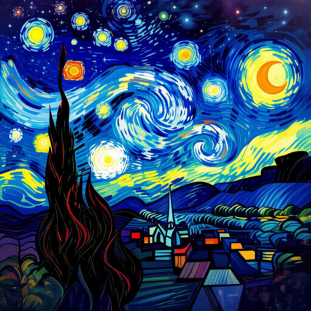 Famous Art Piece Reimagined With AI gallery