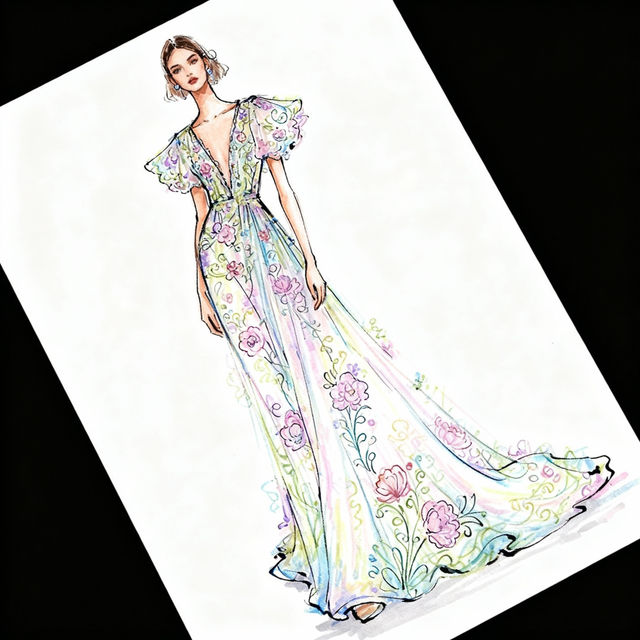 Dress Drawing Ideas gallery