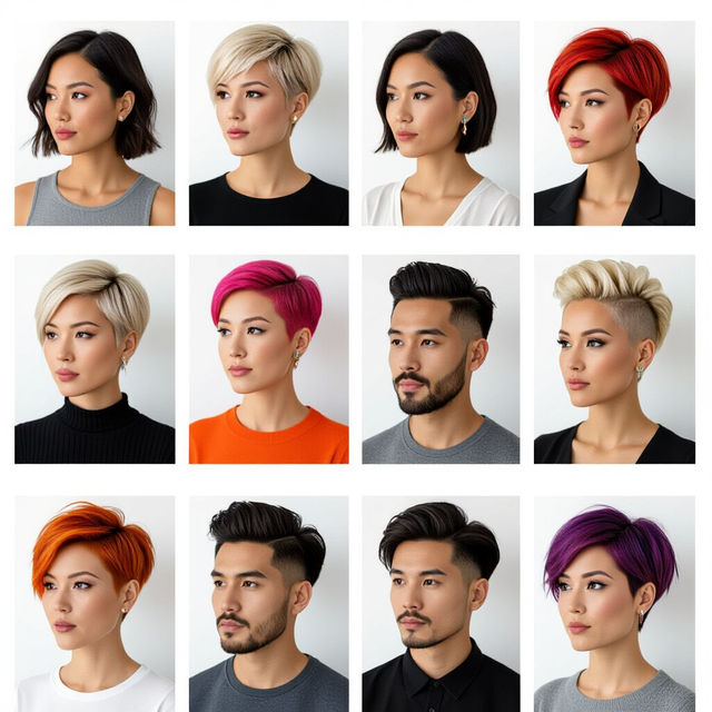Short Hair Pictures - AI Generated gallery