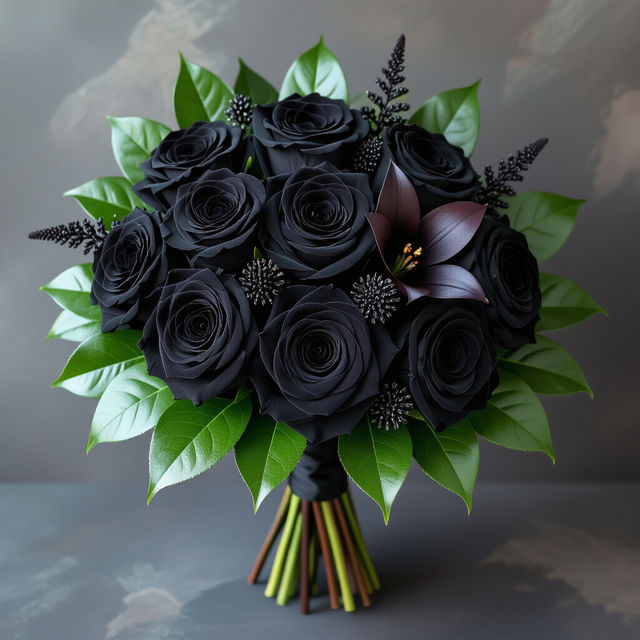 Black Flowers Wallpaper gallery