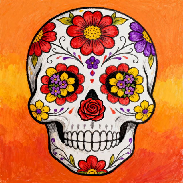 Day of the Dead Drawing Ideas gallery