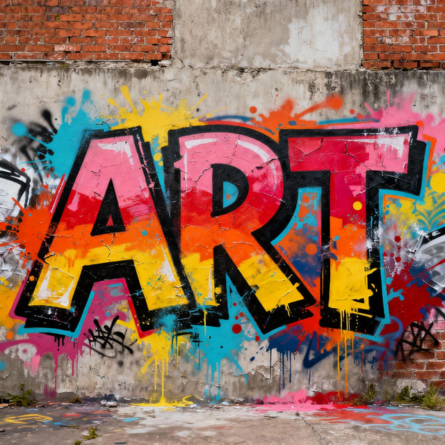 Street Art Fonts - Made With AI gallery