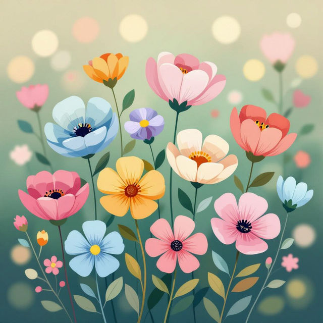 Cute Flowers Wallpapers - Made With AI gallery
