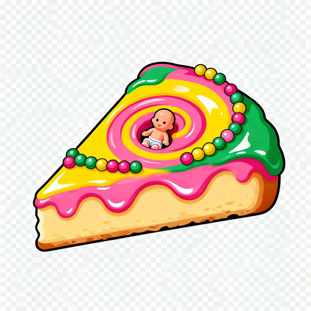 King Cake Clip Art - Made With AI gallery