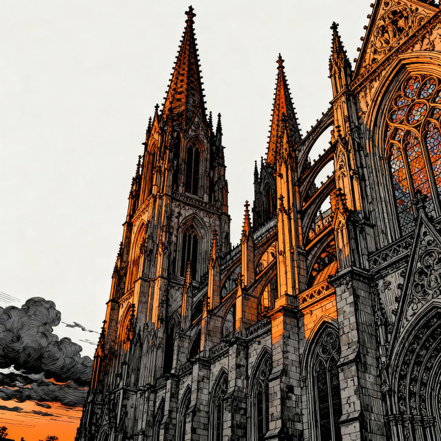 Cathedral Drawings - AI Generated Art gallery