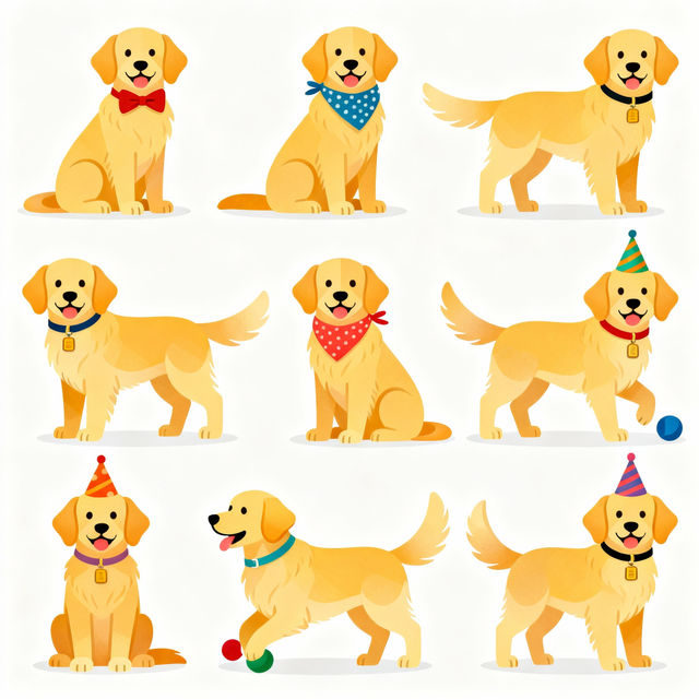 Golden Retriever Clip Art gallery
