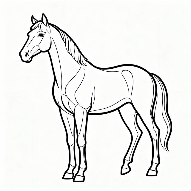 Horse Outline Drawings - Made With AI gallery