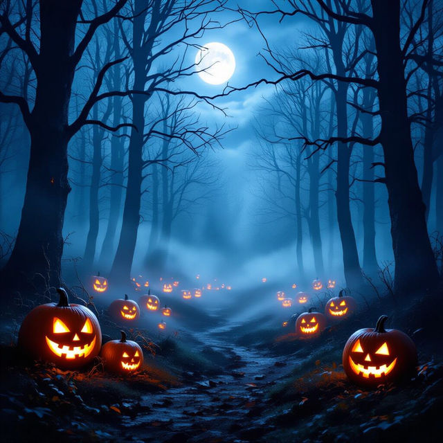 Create Halloween Aesthetic Wallpaper with AI gallery