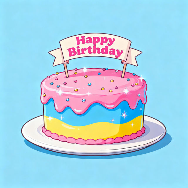 Clip Art Birthday Cake gallery