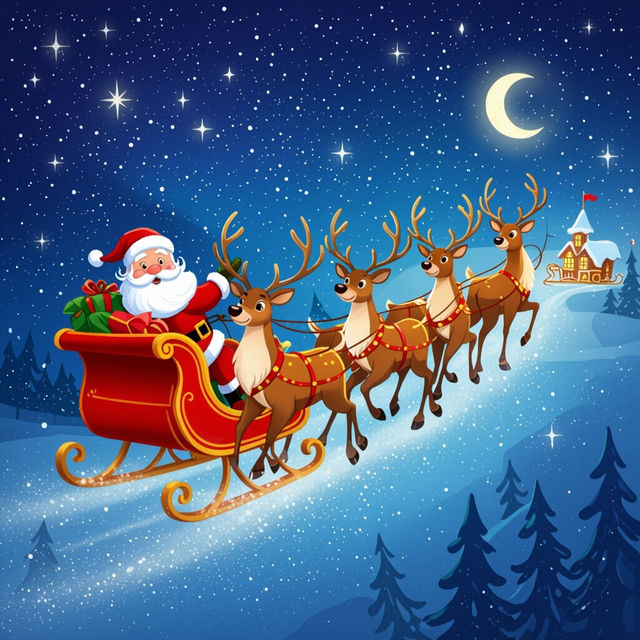 Santa's Reindeer Names and Pictures gallery
