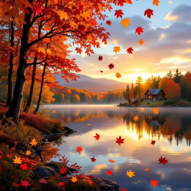 Beautiful Autumn Pictures - Made With AI gallery