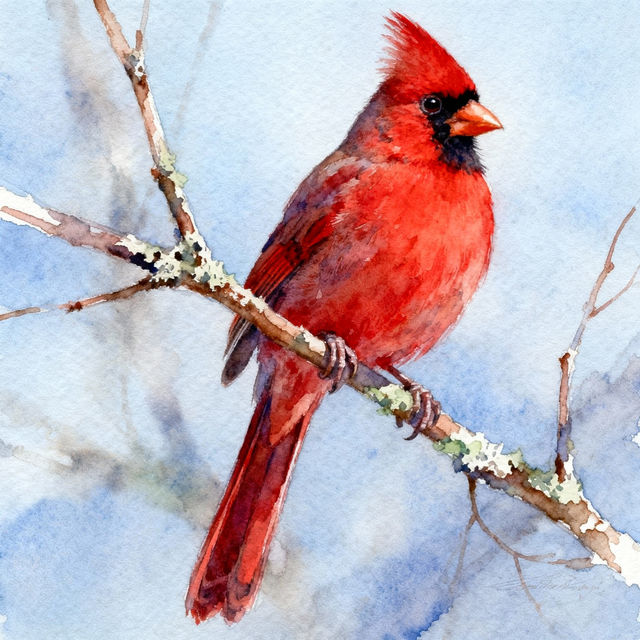 Red Bird Drawings - Made With AI gallery