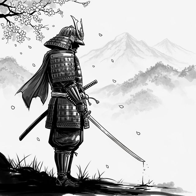 Samurai Drawing Art Gallery gallery
