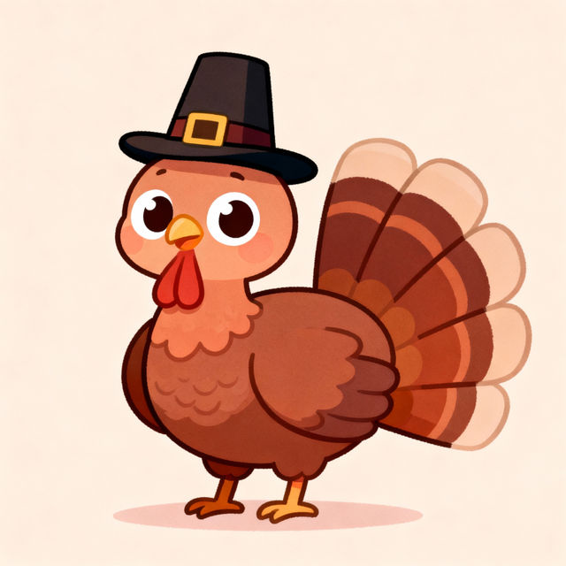 Cute Turkey Drawings - Made With AI gallery