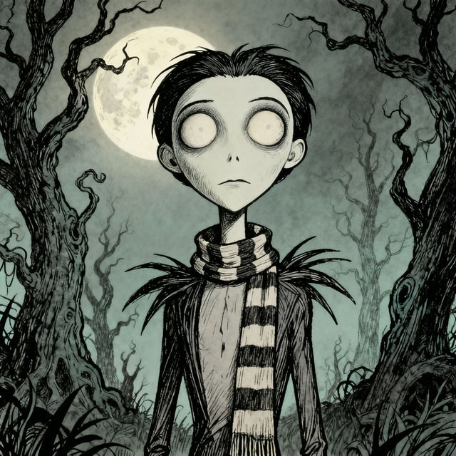 Tim Burton Style Drawings gallery