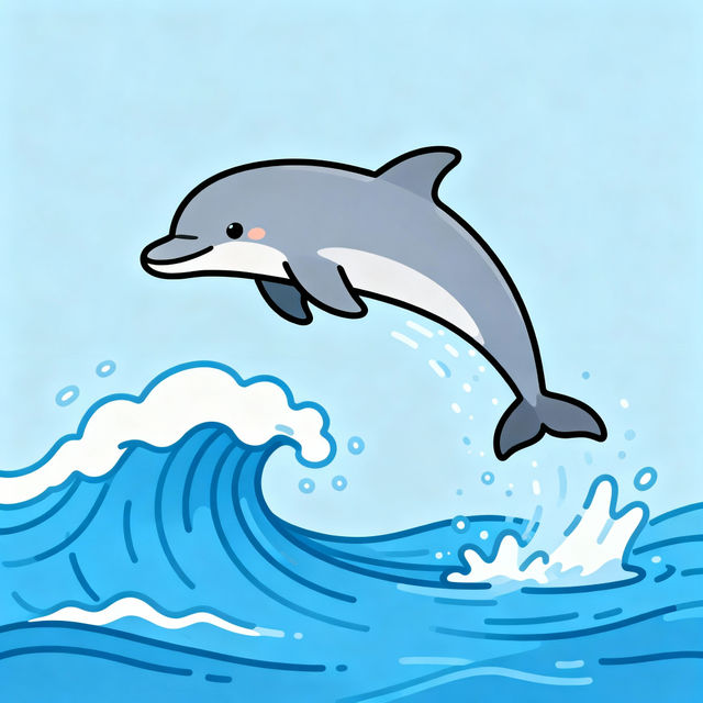 Easy Dolphin Drawings gallery