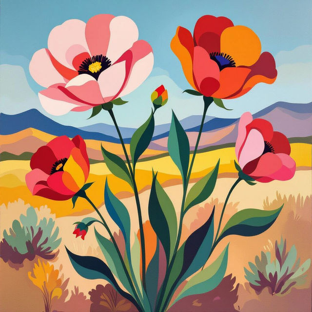 Georgia O'Keeffe Inspired Art gallery