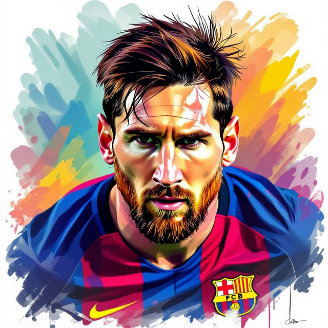 Create a Messi Drawing With AI gallery