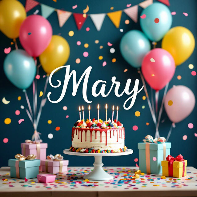 Happy Birthday Mary Images - Created With AI gallery
