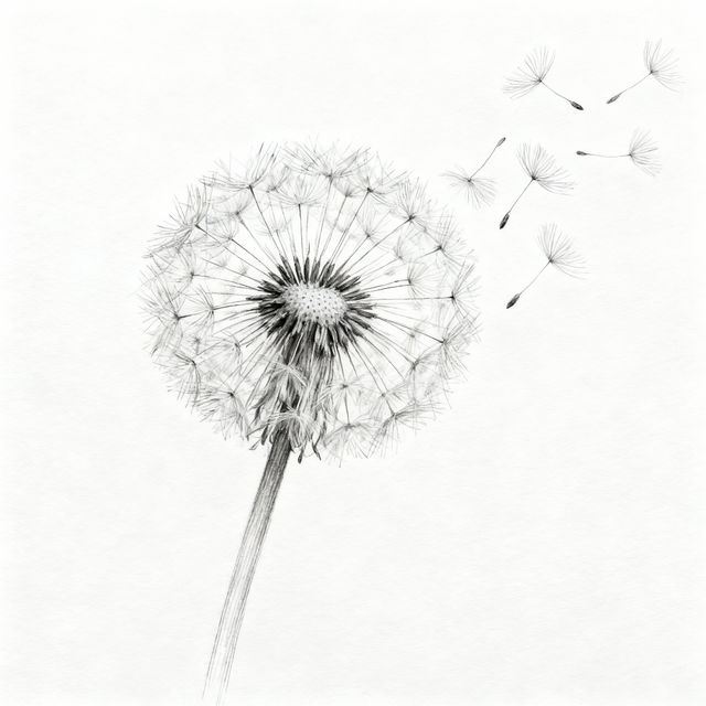 Dandelion Sketch Art gallery