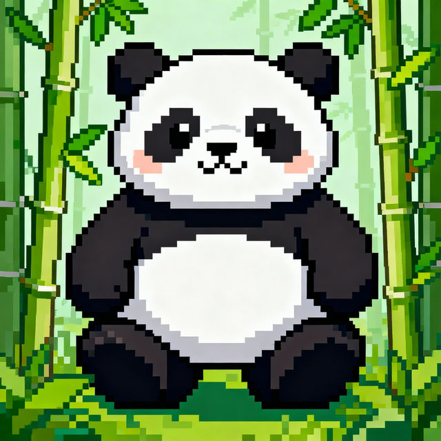 Panda Pixel Art gallery