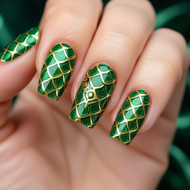 Snake Nail Art gallery
