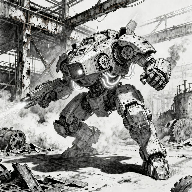 War Machine Drawings - AI Generated gallery