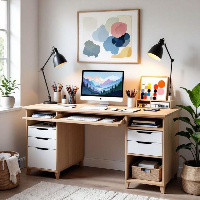 Art Desks With Storage For Adults gallery