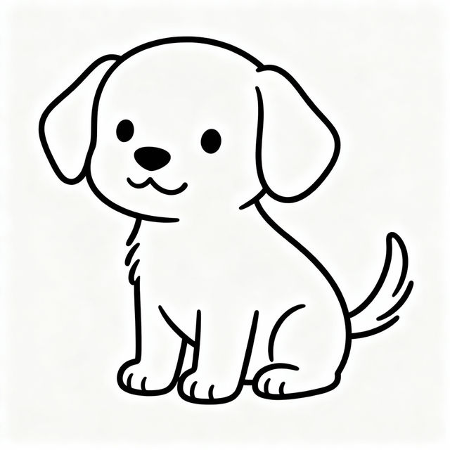 Beginner Easy Dog Drawings gallery