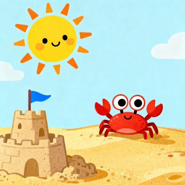 Beach Drawings For Kids gallery