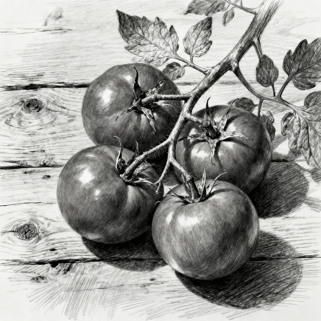 Tomatoes Drawing gallery