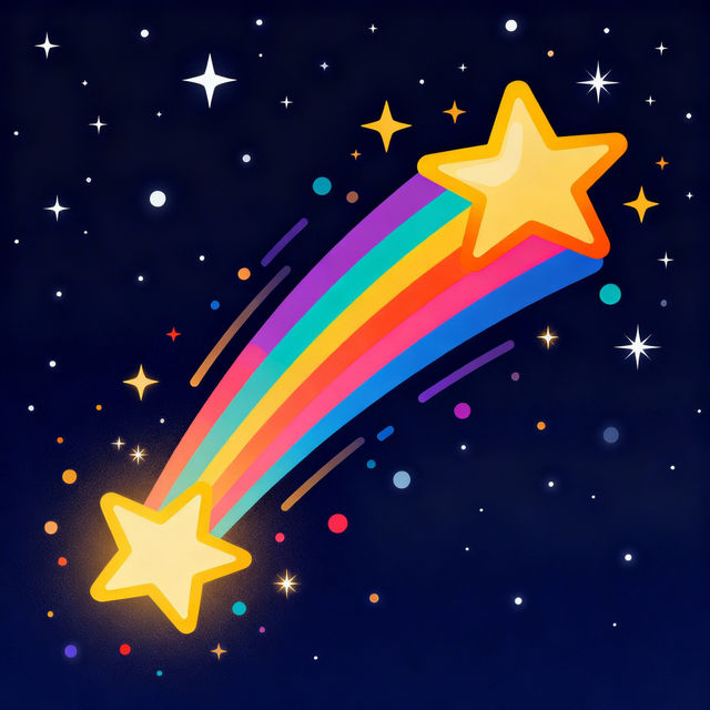 Shooting Star Clip Art - Made With AI gallery