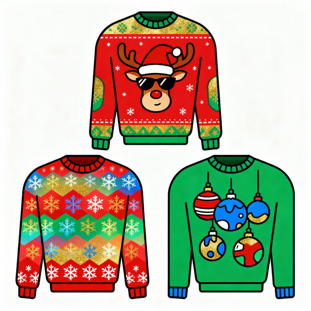 Ugly Sweater Clip Art gallery