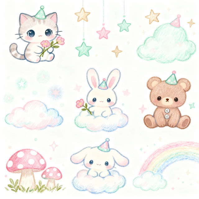 Aesthetic Cute Drawings - Made With AI gallery