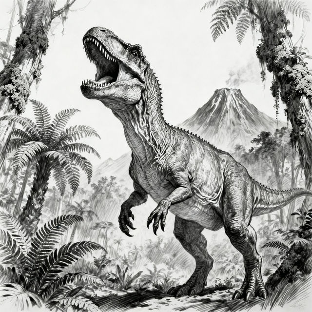 Tyrannosaurus Rex Drawings - AI Generated gallery