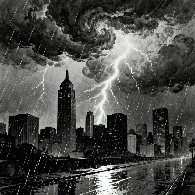 Thunderstorm Drawings - Made With AI gallery