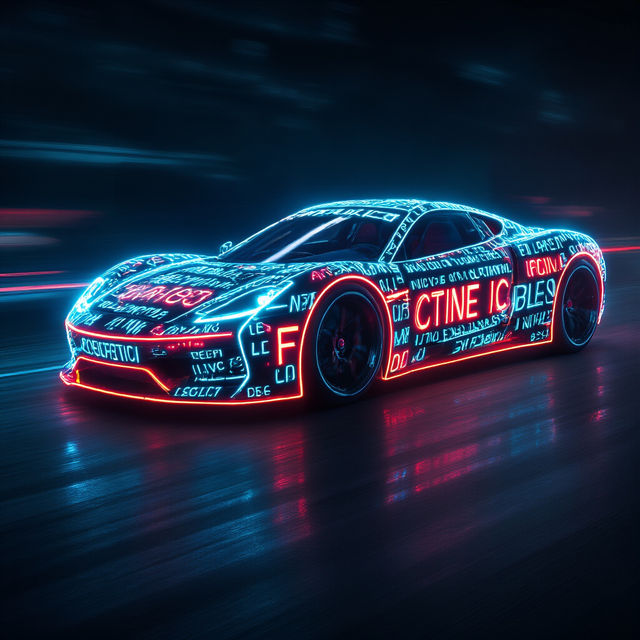 Car Text Art gallery