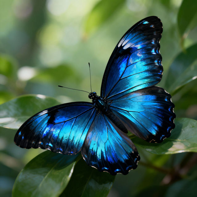 Blue Butterfly Drawings - AI Generated Art gallery