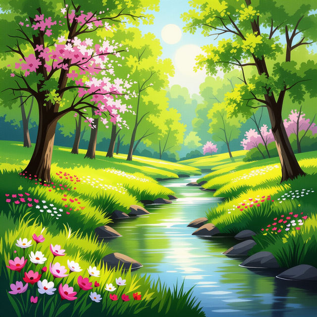 Spring Pictures To Draw gallery