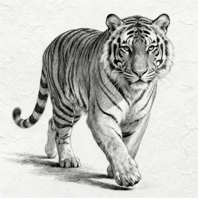 Drawing Tigers Drawings - AI Art gallery