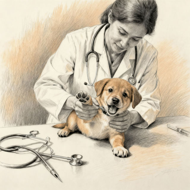 Veterinarian Drawings - AI Generated gallery