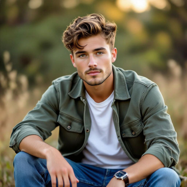 Casual Senior Picture Poses For Guys gallery